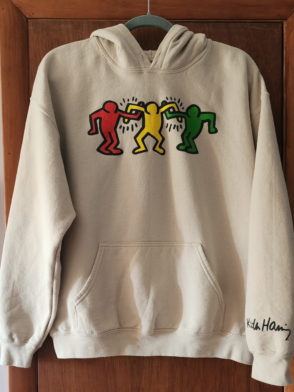 Vntg Keith Haring Hoodie Sz L